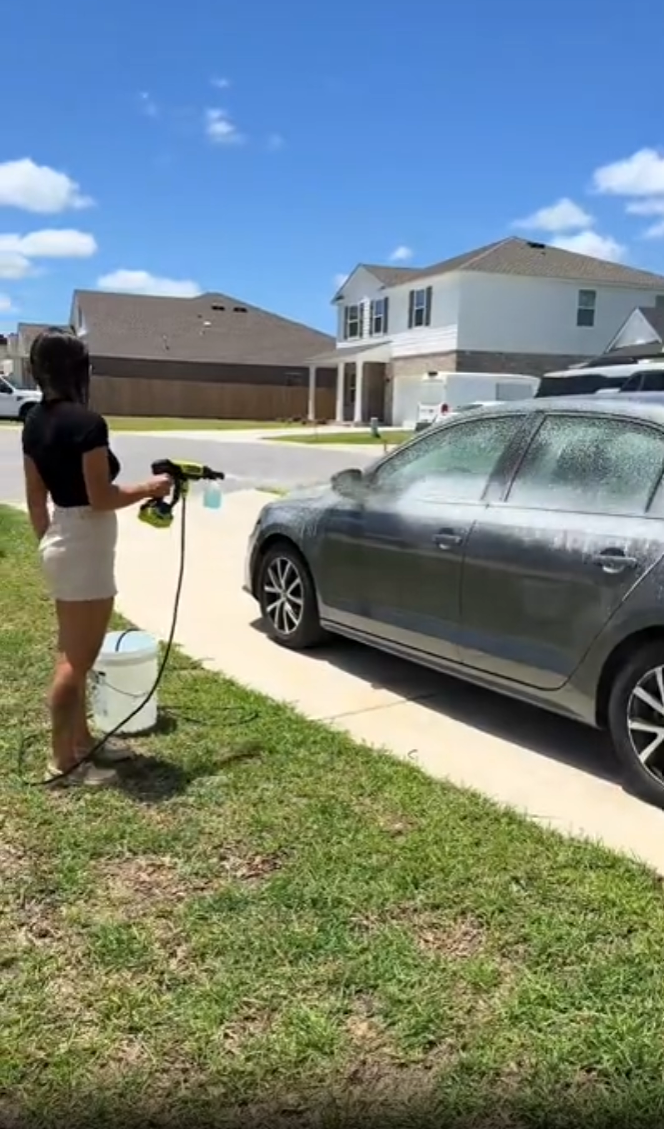 Quick rinsing without a hose